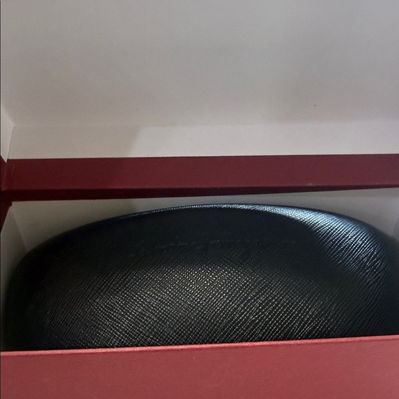 Salvatore Ferragamo Burgundy glasses case and box - Picture 5 of 5